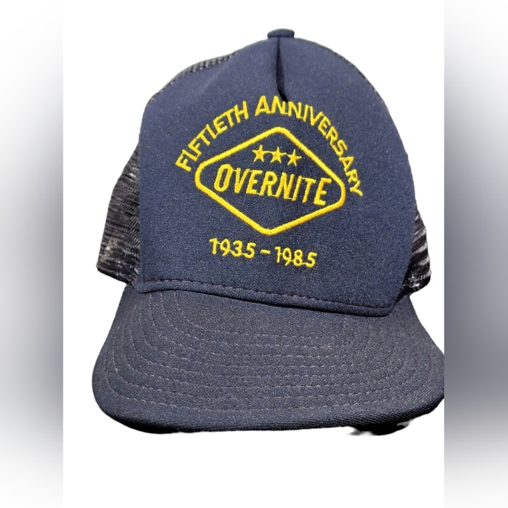 Vintage Fiftieth Anniversary Overnite Trucking Snapback Trucker Hat‎ 1935-1985